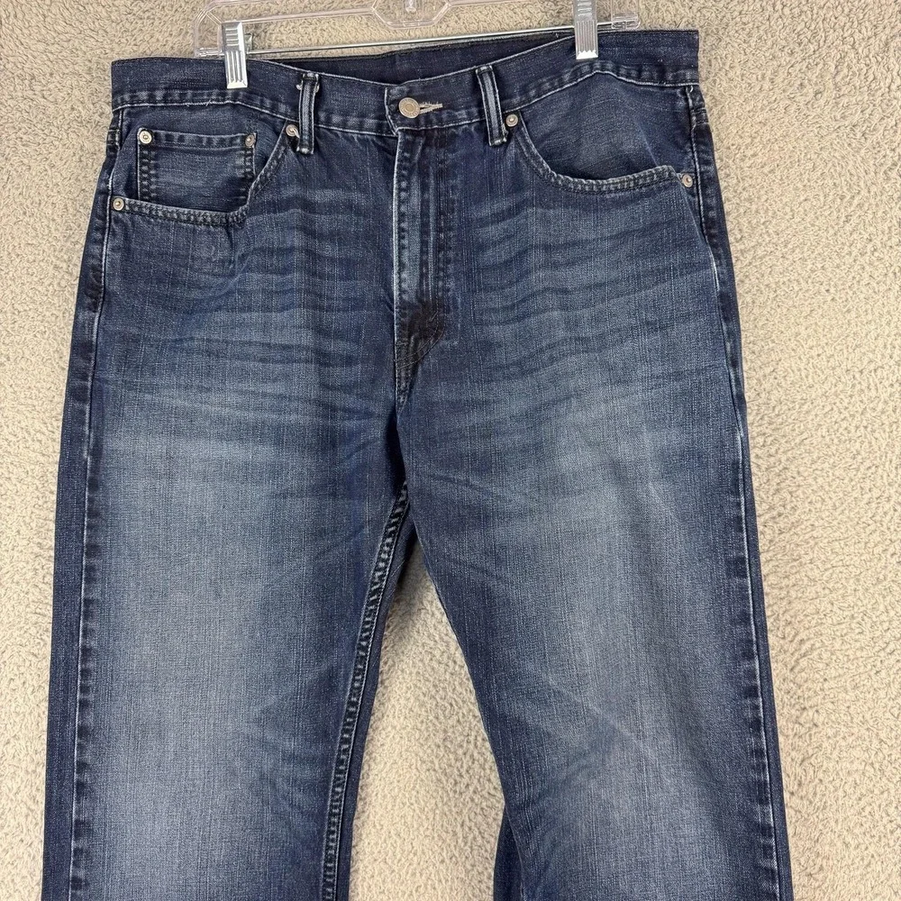 Levis 505 Jeans Mens 36 Blue Denim Straight‎ Leg Medium Wash Classic Work 36x31